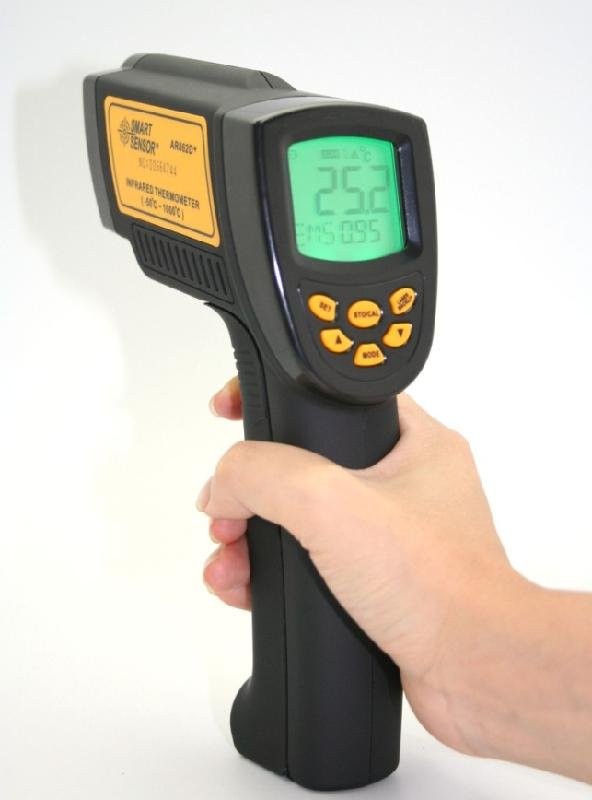 Infrared Thermometer Industrial 1000C - Pistolet thermique numérique à infrarouge sans