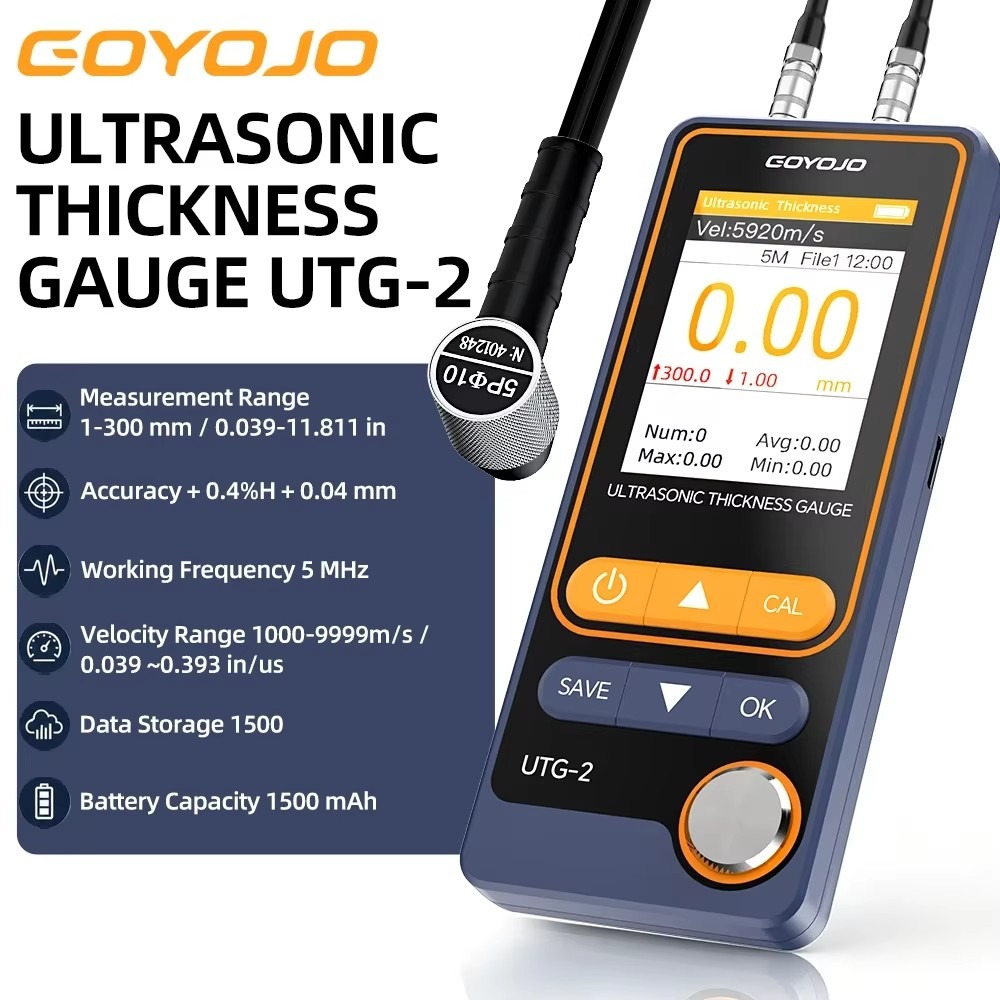 Ultrasonic Thickness Gauge Metal - Jauge d'épaisseur à ultrasons UTG-2, précision