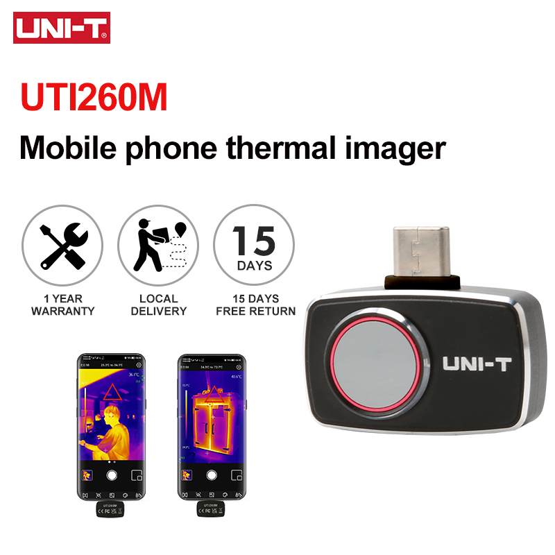 Thermal Camera Pcb 256X192 - Caméra thermique UNI-T pour téléphone UTI260M