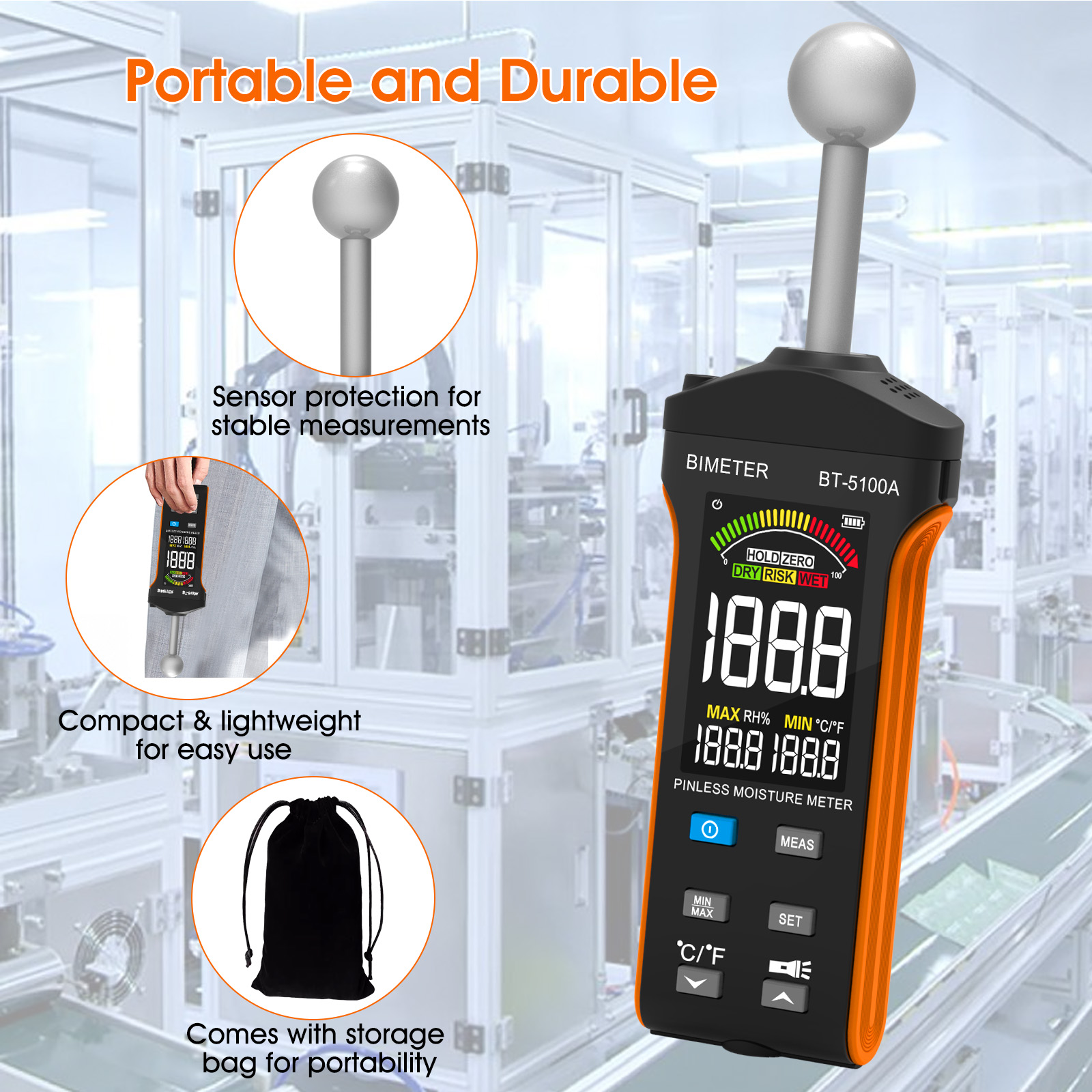 Humidimètre sans contact pour  - Moisture Meter Concrete Digital avis et prix