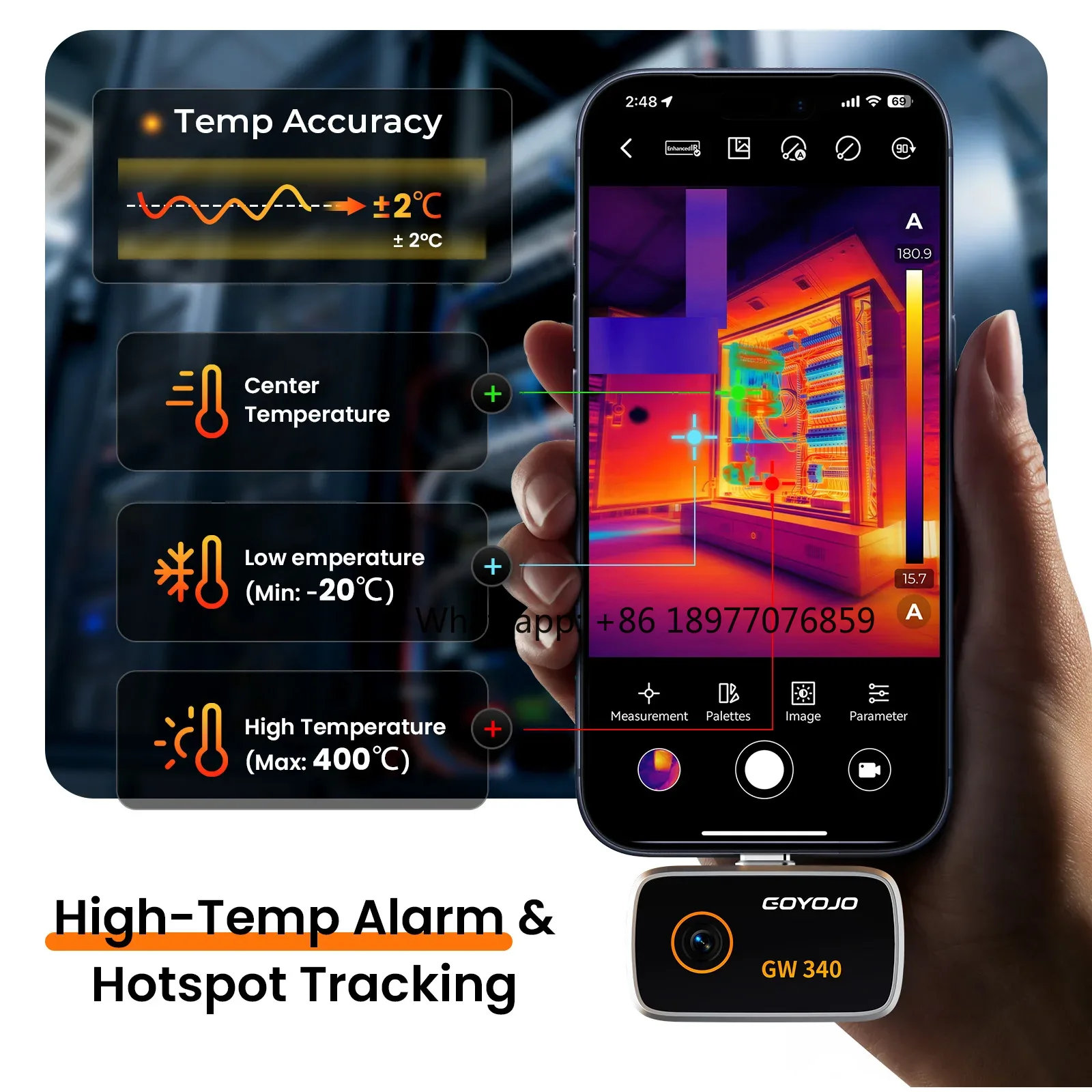 Caméra thermique pour iPhone 1 - Thermal Camera Pcb 256X192 avis et prix