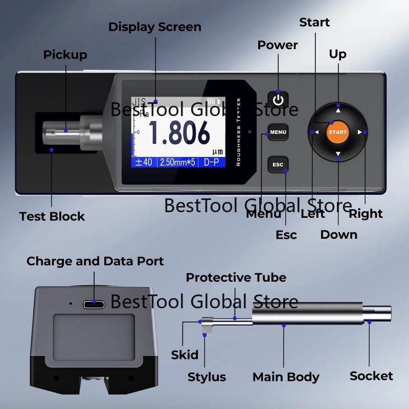 Testeur de rugosité de surface - Surface Profilometer Roughness avis et prix