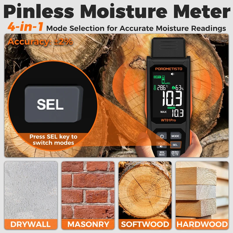 WT01Pro : hygromètre numérique - Moisture Meter Concrete Digital avis et prix