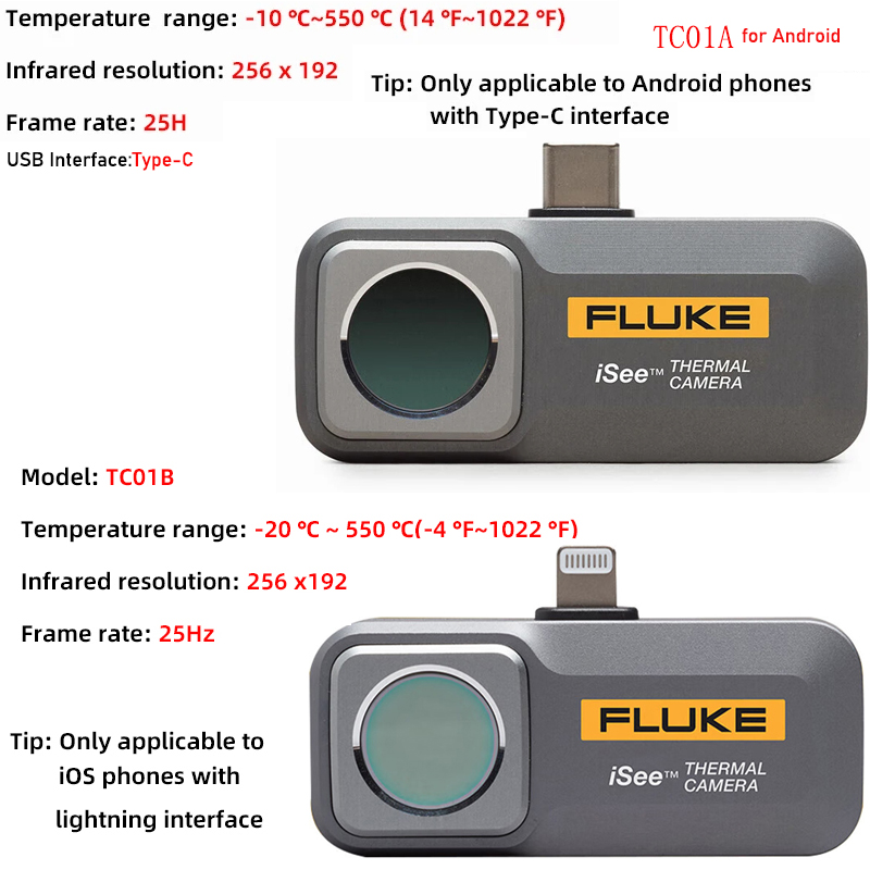 Caméra thermique Fluke iSee TC - Thermal Camera Pcb 256X192 avis et prix