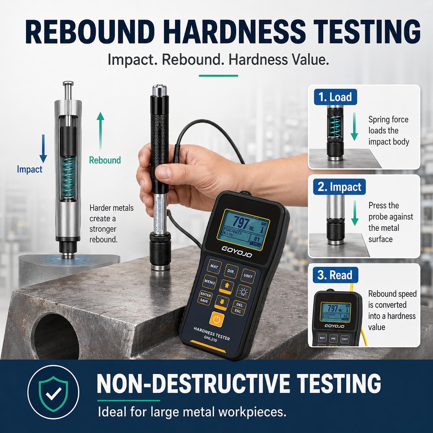Testeur de dureté numérique po - Hardness Tester Leeb Portable avis et prix