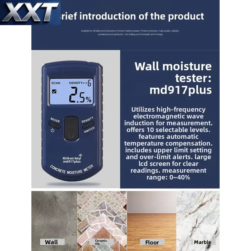 Hygromètre numérique XXT MD917 - Moisture Meter Concrete Digital avis et prix