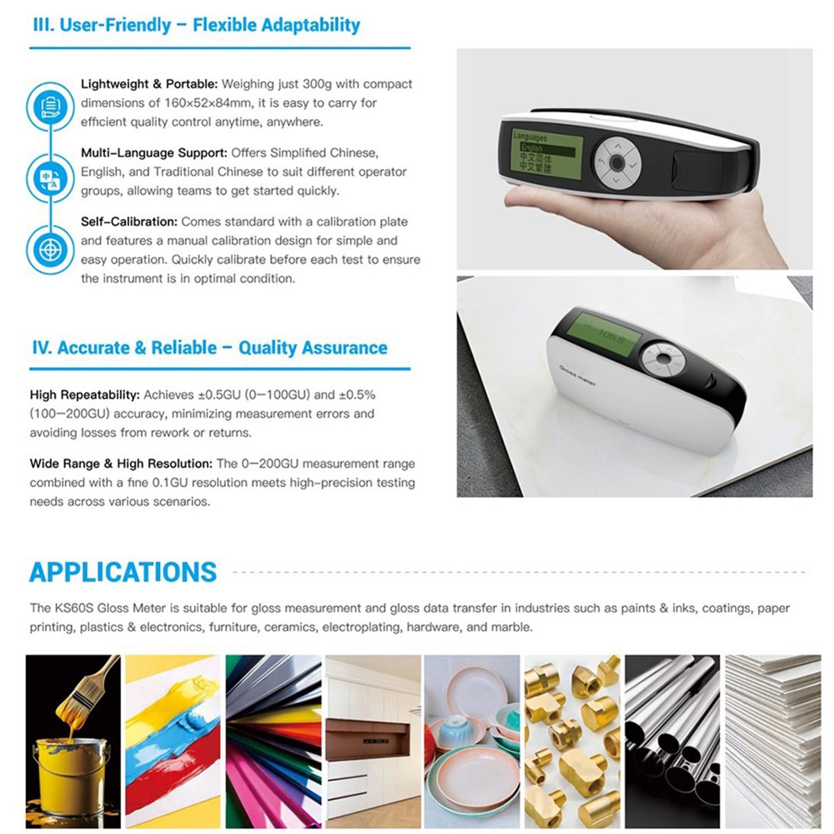 Indispensable pour l'hiver, le - Gloss Meter Digital 0-200Gu avis et prix