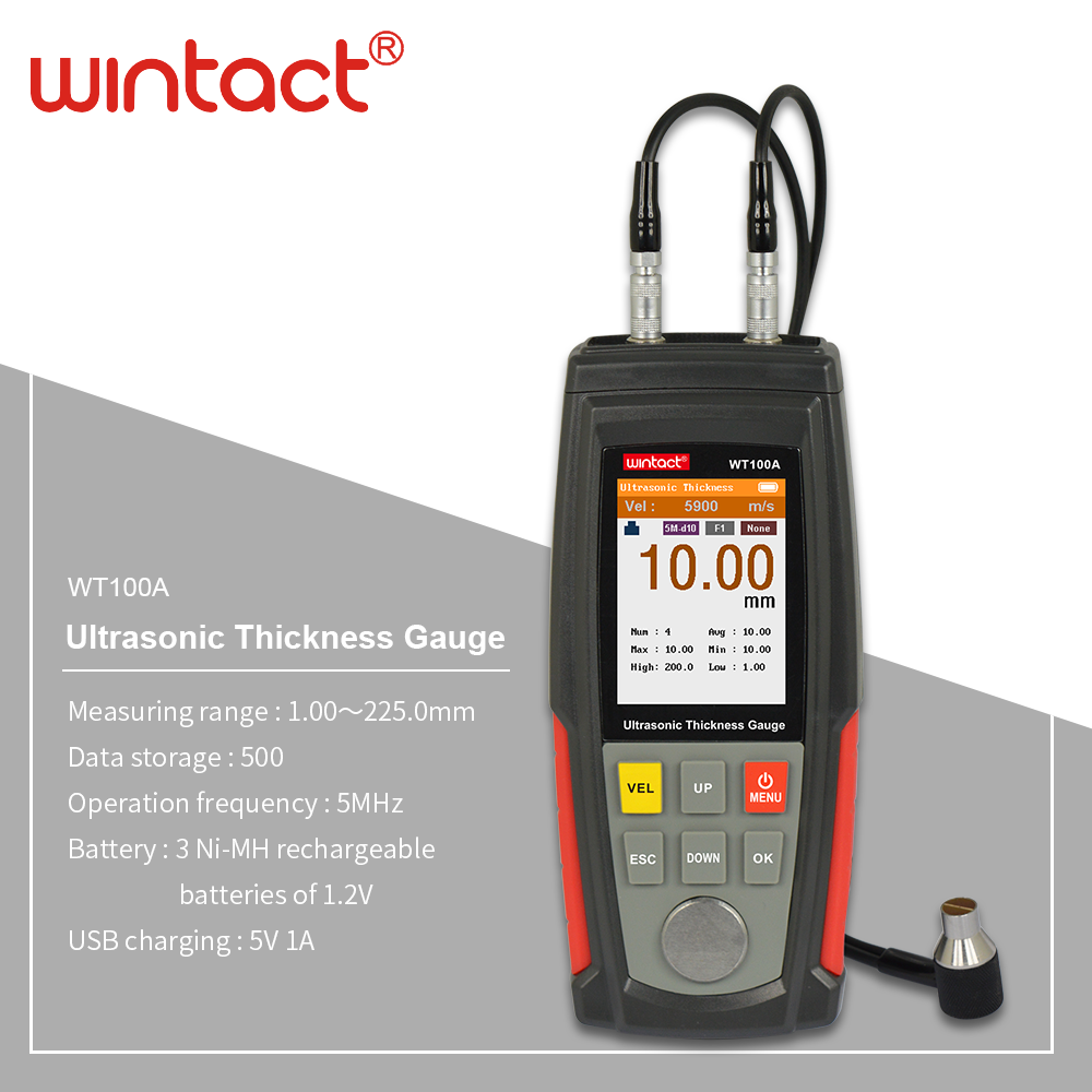 WINTACT WT100A : appareil de m - Ultrasonic Thickness Gauge Metal avis et prix